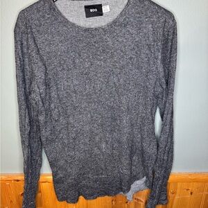 BDG Women's Gray Long Sleeve Top XS‎